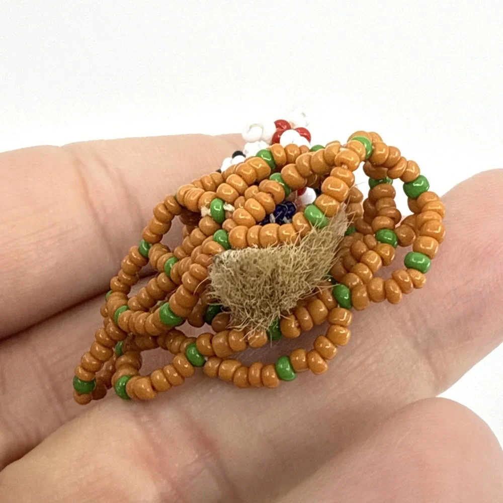 Zuni‎ Native American rabbits foot Beaded Hand Crafted 2